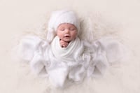 Soft and Feathery newborn sleepy bonnet 
