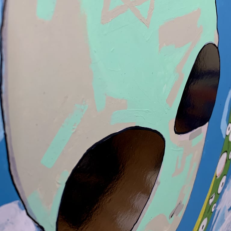 Ezekiel saw that wheel (original painting) Image 3