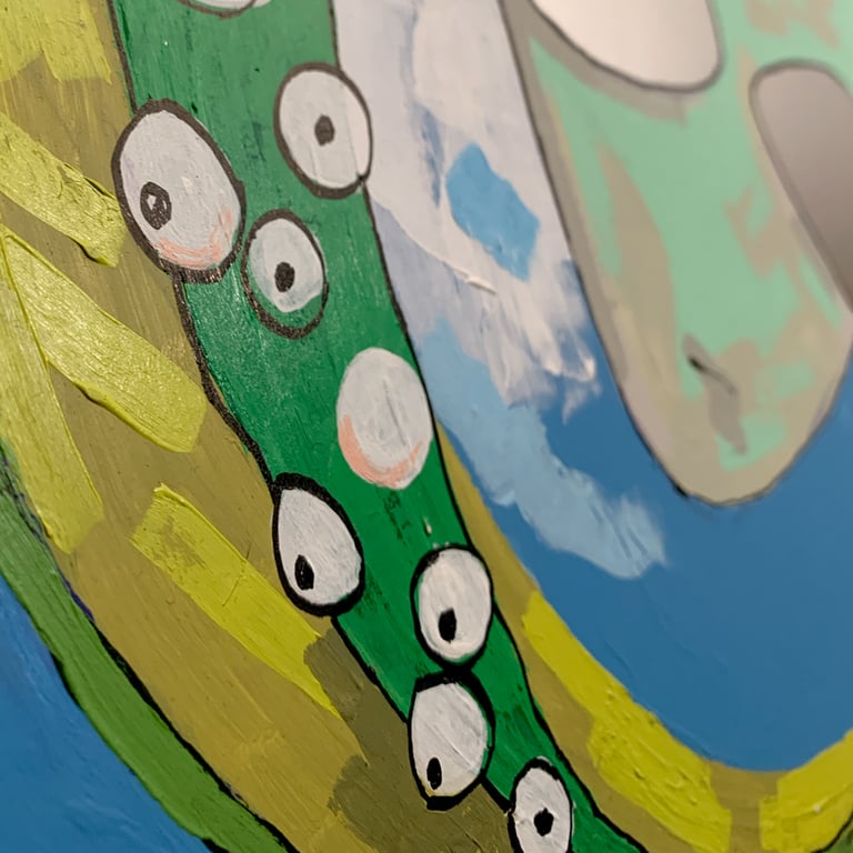 Ezekiel saw that wheel (original painting) Image 4