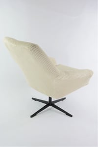 Image 3 of Fauteuils coquilles pivotantes XL velours côtelé