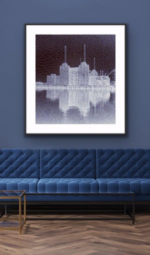 Pixel Power Silver - Battersea Power Station - Limited Edition Print 1/3