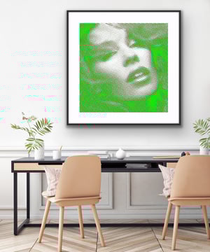 Kylie Green Purple - Poured Acrylic on Canvas 