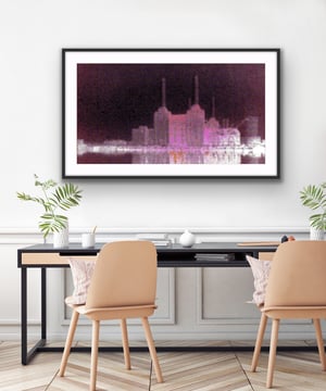 Electric Dreams Invert Pink - Battersea Power Station - Limited Edition Print 1/3