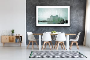 Electric Dreams Green  - Battersea Power Station - Limited Edition Print 1/3