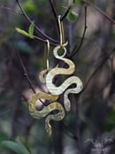 Image 1 of Brass Snake Earrings I