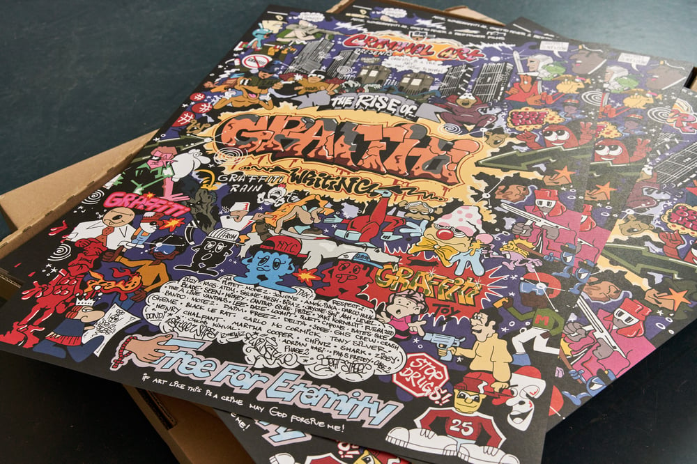 limited "THE RISE OF GRAFFITI WRITING" PRINT