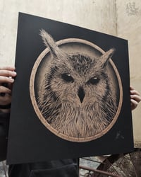 Image 3 of BUBOS<br/>Metallic Bronze Variant<br/> <small>Limited Edition Screen Print</small>