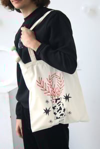 Image 1 of Tote bag vase et végétaux