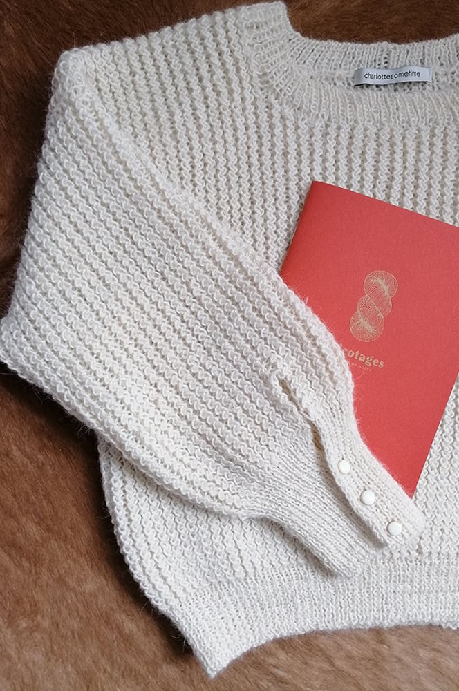 Image of -- PATRON : White Chalk Sweater --