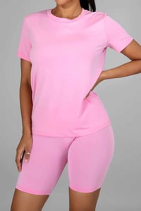 Image 1 of SWEETARTS COLLECTION SHORT SET (PINK LEMONADE)