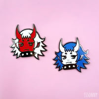 Image 2 of Oni Punk Enamel Pins