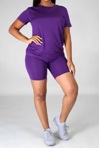 Image 2 of SWEETARTS COLLECTION SHORT SET (GRAPE)