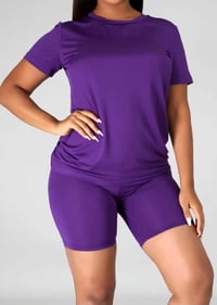 Image 1 of SWEETARTS COLLECTION SHORT SET (GRAPE)
