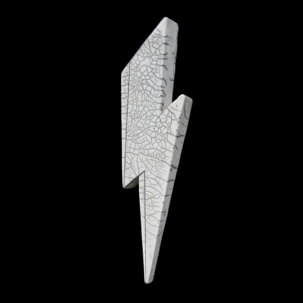 'The Thin White Duke' Raku Lightning Bolt