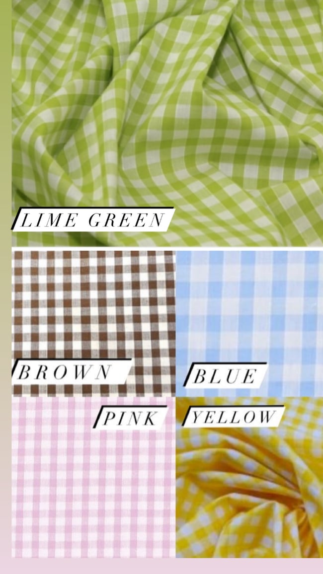 Multiple colours* gingham co-ord set