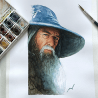 Gandalf  Acuarela Original