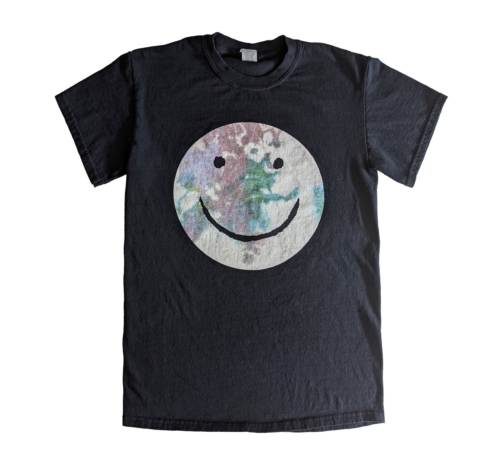 HⒶPPY Tie-Dyed Black T-Shirt | SORE MIND