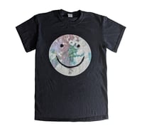 Image 1 of HⒶPPY Tie-Dyed Black T-Shirt