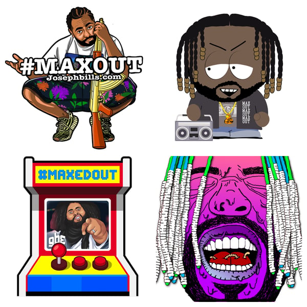 Image of #MAXEDOUT STICKER PACK