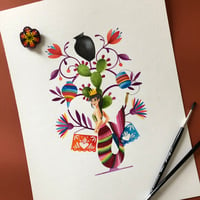 Personal watercolour  handmade tree of life
