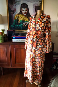 Image 2 of Velvet dreams Plush velvet  robe in Sunny side up brown 