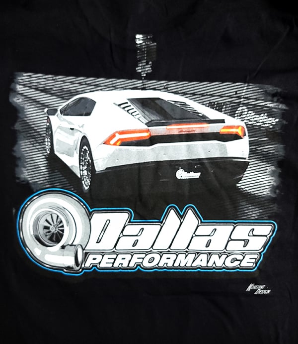 Dallas Performance T-Shirt w/Blue Outline