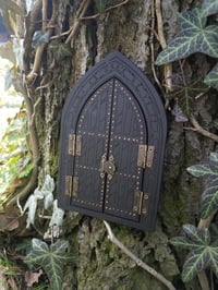 Image 1 of Miniature black fairy door