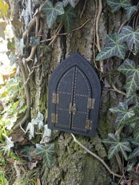 Image 2 of Miniature black fairy door