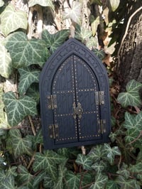 Image 3 of Miniature black fairy door