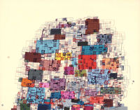 Image 1 of Classic Nina Bovasso Delicate Scaffold Mound 2004 Giclee Print