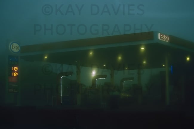 Petrol Station 10" metallic print
