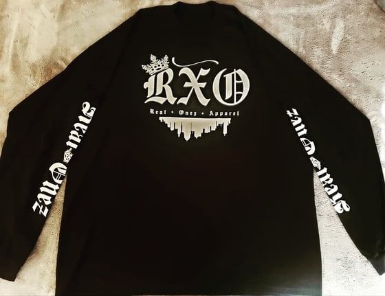 Image of Real onez white letters long sleeve