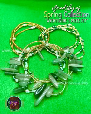 Image of Green Averturine 3 Piece Set 