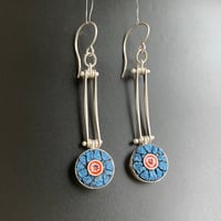 Image 2 of Blue Bright Spot Earrings 