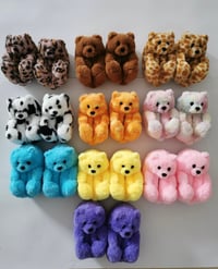 Image 1 of Kid Teddy Slippers