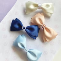 Image 2 of Satin Hair Bow Clip