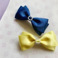 Image 3 of Satin Hair Bow Clip