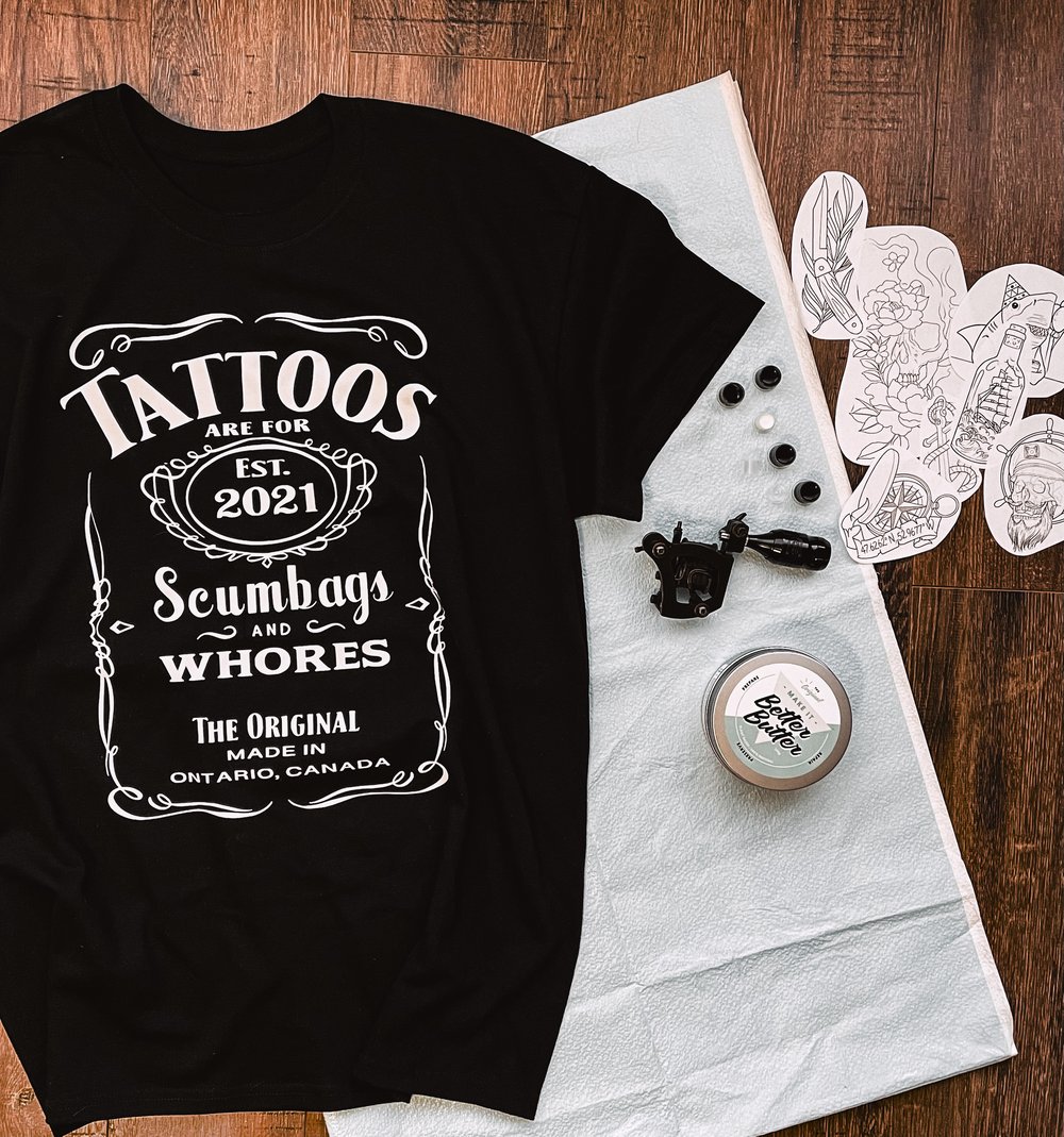 Image of Tattoos and Whiskey T-shirt 