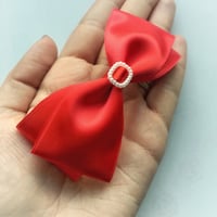 Image 5 of Satin Hair Bow Clip