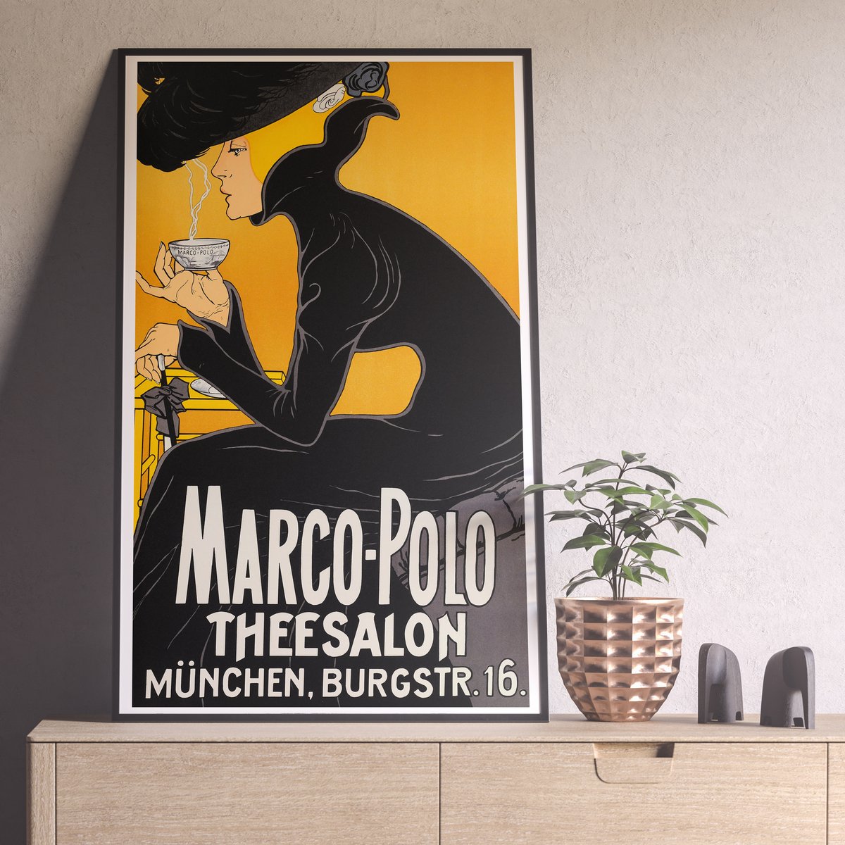 Marco Polo Thee Salon, 1905, Vintage Ads
