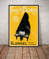 Pianos A. Bord | P.F. Grignon | Vintage Ads | Wall Art Print | Vintage Poster