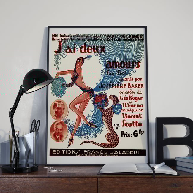 J'ai Deux Amours | Zig | 1930 | Vintage Ads | Wall Art Print | Vintage Poster