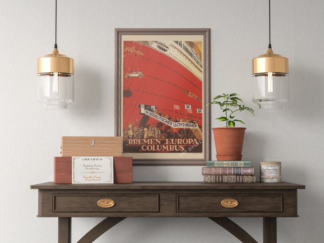 Bremen Europa Columbus | Bernd Steiner | 1930 | Wall Art Print | Home Decor | Vintage Travel Poster