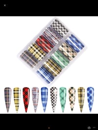 PLAID COLLECTION NAIL FOIL KIT