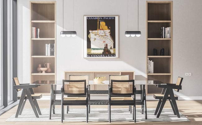 Canadian Pacific to Canada and USA | Kenneth Shoesmith | 1933 | Wall Print | Vintage Travel Poster