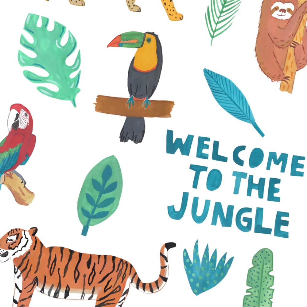 Image of Welcome To The Jungle print