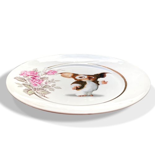 Image of 80s Puppy  - Vintage French Porcelain Plate - #0759