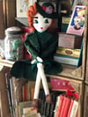 1940s style WVS  uniform Rag Doll