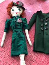 Image 3 of 1940s style WVS  uniform Rag Doll