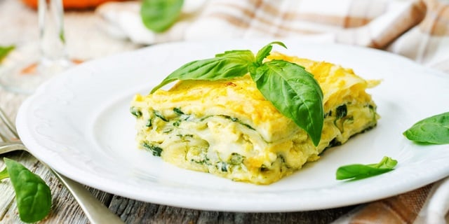 Image of Lasagna Ricotta cheese and Spinach (VEGETARIAN)